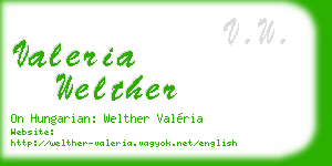 valeria welther business card